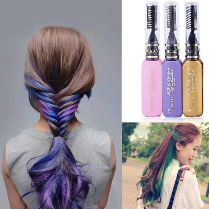 13 Colors OneOff Hair Color Dye Temporary NonToxic DIY Hair Color