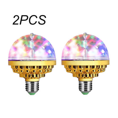 2ชิ้น4ชิ้นที่มีสีสัน E27ลูกมายากลขนาดเล็กไฟเวทีหมุน LED ไฟในคืนสำหรับดีเจดิสโก้ K บรรยากาศไฟราคาขายส่ง