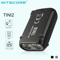 100 Original NITECORE TINI2 Flashlight 500Lumens Rechargeable 5 Lighting Modes Dual Side Switch High Power Keychain Light