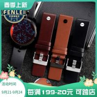 2023 new Genuine leather strap suitable for Diesel watch accessories for men and women simple plain cowhide 22 24 26 28MM