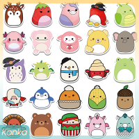 ✨ Konka 50pcs Kawaii Cartoon Plush Toy Graffiti สติ๊กเกอร์สำหรับแล็ปท็อปคอมพิวเตอร์กระเป๋ากีตาร์ DIY สติกเกอร์กันน้ำของขวัญเด็ก