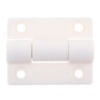 36mm x 30mm White Plastic Reinforced Window Door Cabinet Butt Bearing Hinge