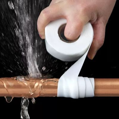 Waterproof Tape Silicone Rubber Self Adhesive Insulating Tape Multi Purpose Emergency Wire Hose Strong Repairing Tape Adhesives  Tape