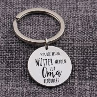 Mothers Day Gift Fashion German Language Engraved Keychain Grandma Keyring: NUR DIE BESTEN MÜTTER WERDEN ZUR Oma BEFÖRDERT