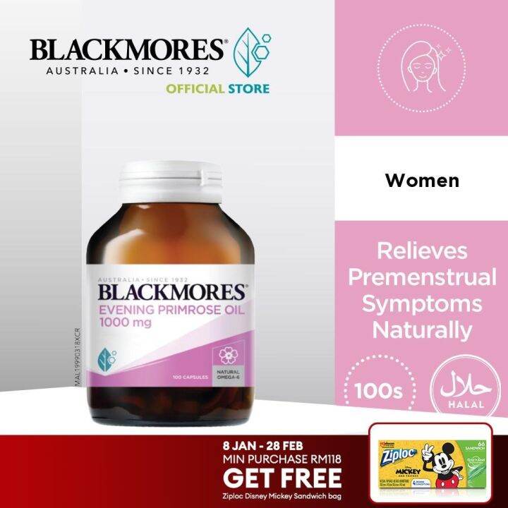 Weight loss health food☏ Blackmores Evening Primrose Oil 1mg 1s Relieves Premenstrual Symptoms