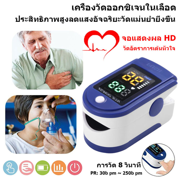 เครื่องวัดออกซิเจนในเลือด-วัดออกซิเจน-เครื่องวัดออกซิเจนปลายนิ้ว-วัดชีพจร-วัดอัตราการเต้นหัวใจ-เครื่องวัดออกซิเ-oximeter