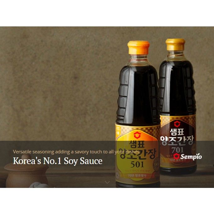 SAMPYO SEMPIO No.1 Korea Soy Sauce for over 70 years (501/700) Lazada