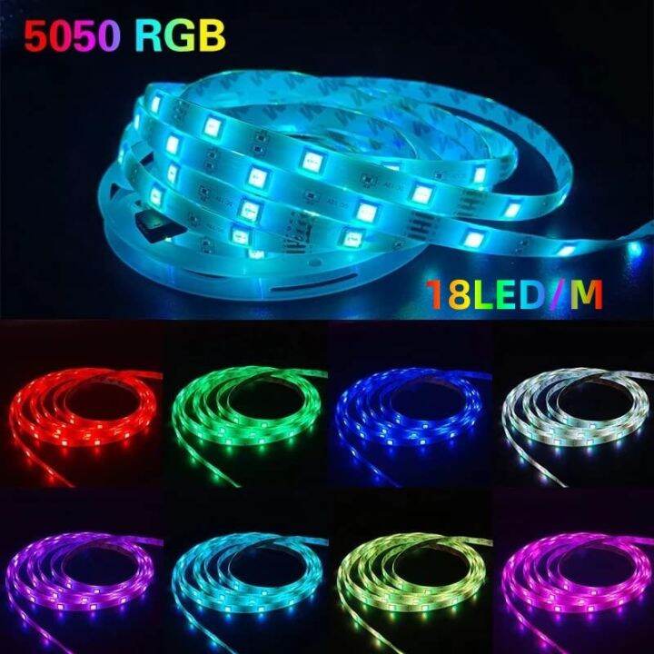 หลอดแผงไฟ-rgb-led-อินฟราเรด1ม-10ม-บลูทูธควบคุมเรืองแสงตกแต่งสำหรับห้องนั่งเล่น5050โคมไฟ-fita