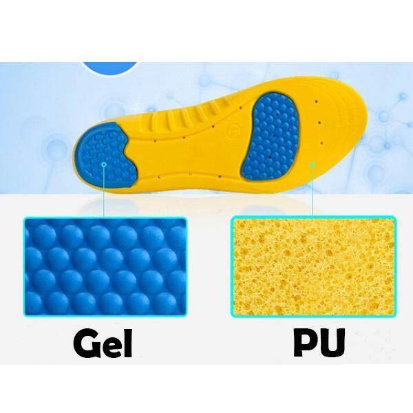 ส่งฟรี-แผ่นรองรองเท้า-แผ่นรองเท้าเพื่อสุขภาพ-แผ่นรองเท้ากันกระแทก-แผ่นรองเพื่อสุขภาพเท้า-absorption-super-soft-insoles-สีเทาเหลือง