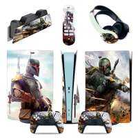 PlayVital wars game ชุดรูปลอกผิวสำหรับ PS5 Console Disc Edition สติ๊กเกอร์ผิวไวนิล Decal Cover สำหรับ PS5 Controller-yrumrudang