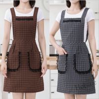 【hot sale】☞ D13 Home Kitchen Apron Double Cotton Lace Princess Apron Coffee Shop Milk Tea Shop Workwear Supermarket Vegetable Field Workwear