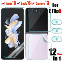 For Samsung Galaxy Z Flip 5 Soft Hydrogel Protective Film Screen Protector for Galaxy Zflip 5 HD Clear Camera Glass Protection Screen Protectors