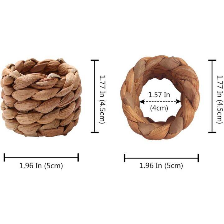 16pcs-country-style-water-woven-napkin-ring-hand-woven-straw-napkin-ring-farmhouse-natural-napkin-buckle