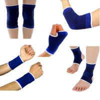 【hot】！ 2PCS Elastic Sport Protection Band Elbow Knee Gym Wristband Sleeve Elasticated Bandage Ankle Brace Support