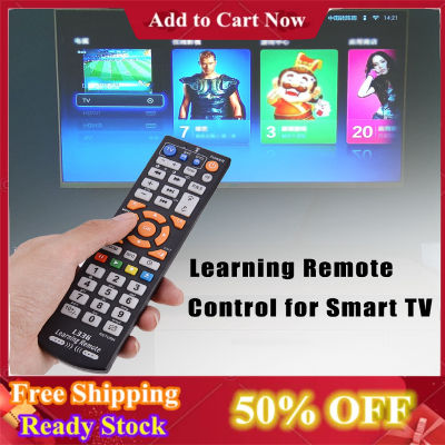 【คุณภาพสูง】Universal Smart Remote Control Controller พร้อมฟังก์ชั่นการเรียนรู้สำหรับ TV CBL DVD SAT
