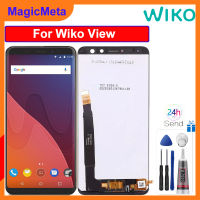 MagicMeta สำหรับ Wiko View Display หน้าจอสัมผัส Digitizer โทรศัพท์มือถือ LCD