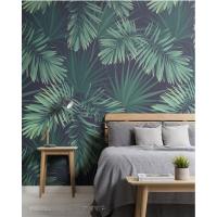 Bacaz Custom 3d Leaf Wallpaper Murals for Background Bedroom Tropical Green Plant(can do your design)