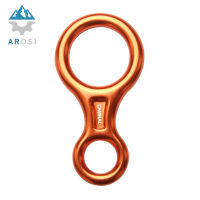 45kN Climbing Rescue Figure 8 Descender Large Bent-Ear Rigging Plate Heavy Duty &amp; High Strength Rappel Device Equipment for Rappelling Belaying Tree Climbing Aerial Silks Rigging