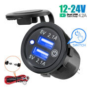 Bộ Sạc Xe Hơi Sạc Nhanh Kép USB 4.2A