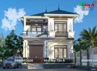 Thiết kế Nhà Đẹp 2 Tầng Mái Nhật Hiện Đại Tại Nghệ An thumbnail