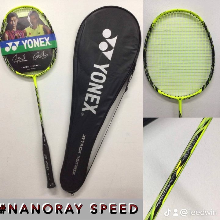 ขายดี-egxtrb-yonex-nanoray-z-ความเร็วเต็มคาร์บอนไม้แบดมินตันสามมิติ-สีหงุดหงิดแบบสุ่ม