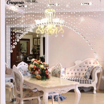 Gregorio 1 Meter Glass Beads Drapes Partition Wedding Backdrop Hanging Curtain