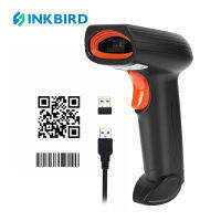 INKBIRD เครื่องสแกนบาร์โค้ดบลูทูธและ328ft ไร้สาย,เครื่องอ่านบาร์โค้ดชาร์จอัตโนมัติ Saparlo 1D 2D QR รองรับการสแกนหน้าจอสำหรับคลังสินค้าคอมพิวเตอร์ iPhone iPad แอนดรอยด์