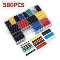 ☂  580Pcs Heat Shrink Assortment Electronic 2:1 Wrap Wire Cable Insulated Polyolefin Heat Shrink Tube Ratio Tubing Insulation