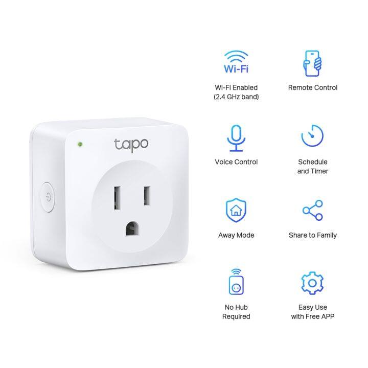 tp-link-tapo-p100-smart-plug-2-pack-สมาร์ทปลั๊ก-1กล่อง-2-ชิ้น-ของแท้-ประกันศูนย์-1ปี