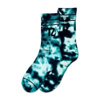 TZ TIE-TILL-DYE SOCKS - GREEN &amp; BLACK