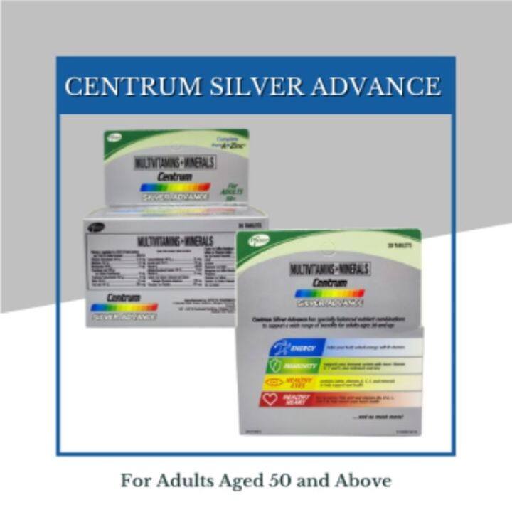 Centrum Silver Advance Tablet Bottle By 30s Lazada Ph