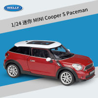 WELLY โรงงานวิลลี่ 1:24 มินิ Cooper S Paceman ของเล่นโมเดลรถจำลอง ~