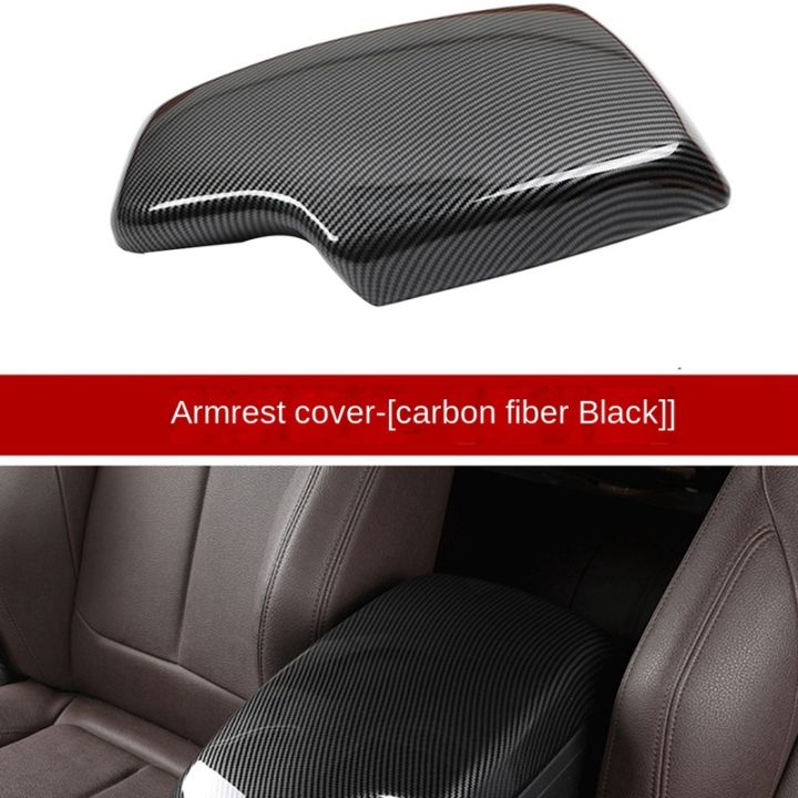 carbon-fiber-center-console-armrest-cover-protection-trim-for-bmw-f30-f32-f34-2013-2019