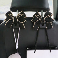 【cw】Creative Cute Bowknot Car Seat Back Storage Hooks Vehicle Headrest Organizer Hanger for Groceries Bag Handbag Car Accessorieshot