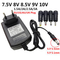 อะแดปเตอร์แปลงไฟ7.5V 8V 8.5V 9V 10 V AC DC อะแดปเตอร์3A 2.5A 1.5A 2A อะแดปเตอร์สากล7.5 8 8.5 9V 10 V