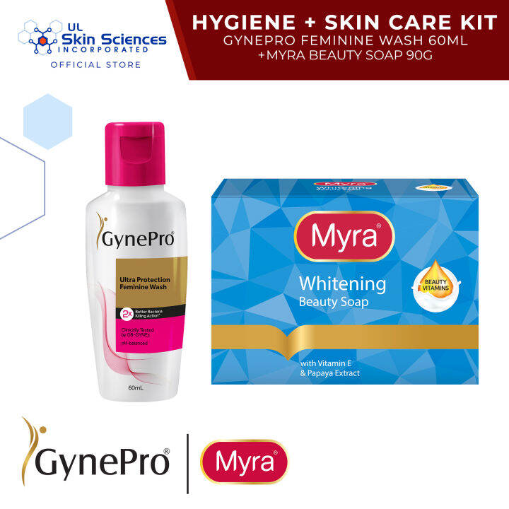 Hygiene + Skin Care Kit (GynePro Ultra Feminine Wash 60ml + Myra Beauty