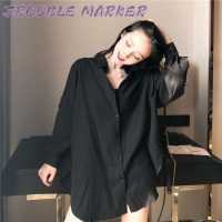 TroubleMaker เสื้อ เสื้อแขนยาว เสื้อผู้หญิง เสื้อแฟชั่นผญ ชุดทำงานผูหญิง เกาหลี ผ้าฝ้าย2023NEW WCS2390ZBZ 37Z230914