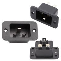 【On Sale】 kgcwmw 10Pcs AC Power Socket 250V 16A IEC 320 C20แผง Mount Plug Connector Rewiring Assembly อุตสาหกรรมไฟฟ้า Holder