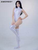 Amoresy Eris ซีรีส์ไฮกลอสคอสูงแขนกุดกระชับระบายอากาศที่สะดวกสบายปลุกชุดว่ายน้ำเซ็กซี่เซิร์ฟ