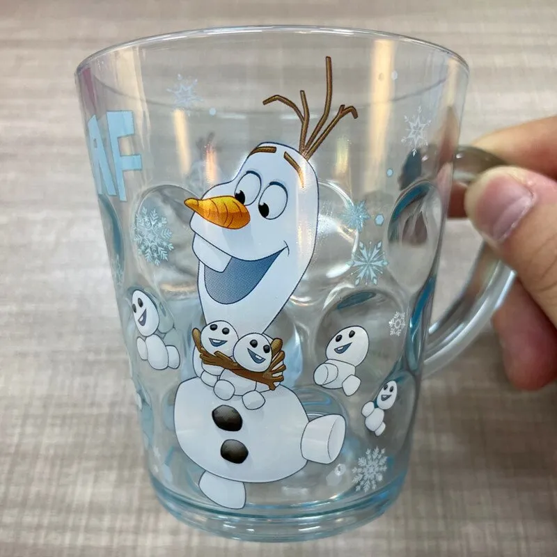 Disney Princess Cups Kids Cartoon Frozen Elsa Mermaid Belle Cinderella  Mickey Mouse Pixar Cups Children Cute Crystal Wash Cup