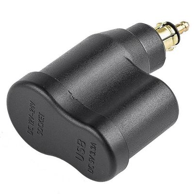 Hella DIN Plug 3.3A Motorcycle Power Adapter Dual USB Socket Charger Waterproof for BMW R1200GS R1250GS F800GS F700GS