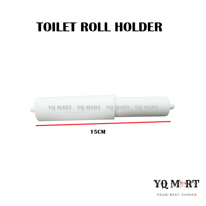 Replacement Home Toilet Roll Holder/Insert Spring Loaded Plastic Roller