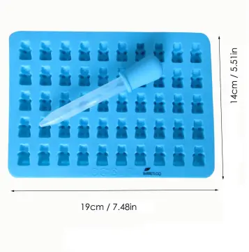 50 Grids Gummy Bear Mold Silicone Cute Bear Jelly Mould with