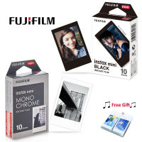 Fujifilm Instax Mini Film Fuji Instant MonoChrome Mono + Black +10 กระเป๋าแขวนอัลบั้มสำหรับ Fuji Instax Mini EVO 11 8 9 กล้องทันที SP-2 Mini Link Liplay เครื่องพิมพ์