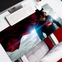 Superman Extra Large Mouse Pad Gaming Mousepad Anti-slip Natural DIY Rubber with Locking Edge Gaming Mousepads Mouse Mat Locking Edge 900x400mm