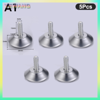 YEWANG 5pcs เหล็กเฟอร์นิเจอร์ขาฐานกันลื่นโต๊ะตู้ขา Pad ปรับระดับฟุต leveler M8 M10 screw 15mm-27mm