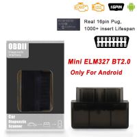 V1.5 V1.5 ELM327ขนาดเล็กสีดำดำ ODB2เครื่องสแกนเนอร์บลูทูธเข้ากันได้กับ ELM 327 V1 5 PIC18F25K80 OBD OBD2รถยนต์ ELM327 Android