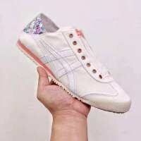 Onitsuka T1ger ฤดูร้อนผ้าใบรองเท้า Zuka ผู้หญิงระบายอากาศแสงสีชมพูรองเท้าสีขาวขนาดเล็กคณะกรรมการรองเท้าเย็บปักถักร้อยอากาศชายและหญิงรองเท้า God ร้อยชุด