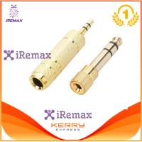 iremax Gold Plated 6.3mm Male to 3.5mm Female + 3.5mm Male to 6.3mm Female Audio Connectors