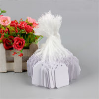 500pcs Package Price Jewelry Handwritten Cardboard White Jewelry Display Card String Hang Tag Card